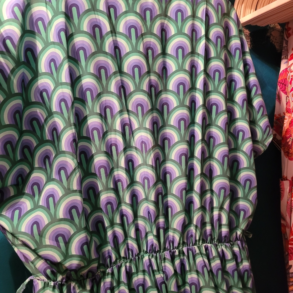 New never worn, Long Tall Sally Faux wrap dress.